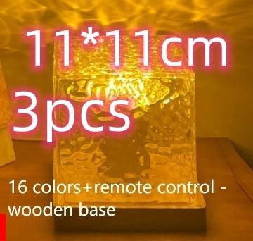 LED Water Ripple Ambient Night Light USB Rotating Projection
