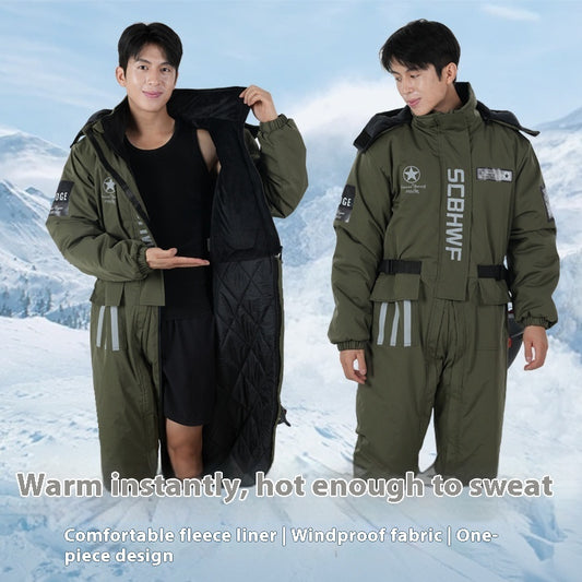Cold-proof Riding One-piece Work Clothes