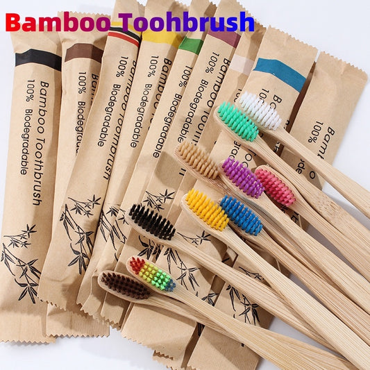 Natural Bamboo Tooth Brush Set