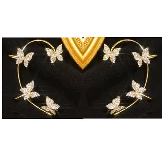 Butterfly Earring And Ear Hook Jewellery