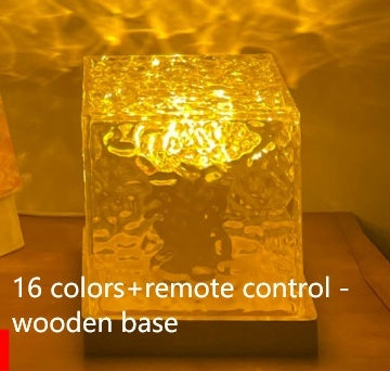 LED Water Ripple Ambient Night Light USB Rotating Projection