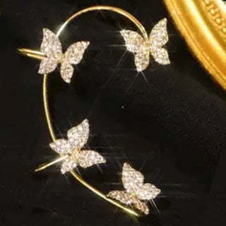 Butterfly Earring And Ear Hook Jewellery