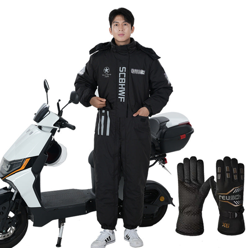 Cold-proof Riding One-piece Work Clothes