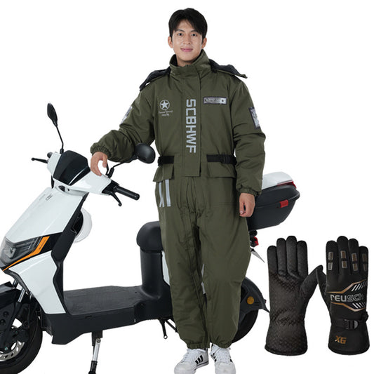 Cold-proof Riding One-piece Work Clothes